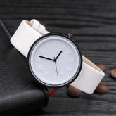 Elegant Women's Quartz Watch with PU Leather Strap